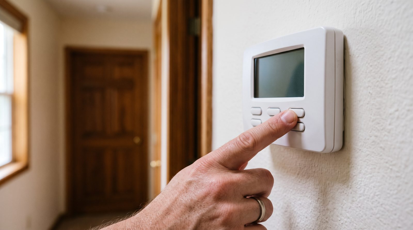 Room thermostat with a blank display that has stopped controlling the boiler