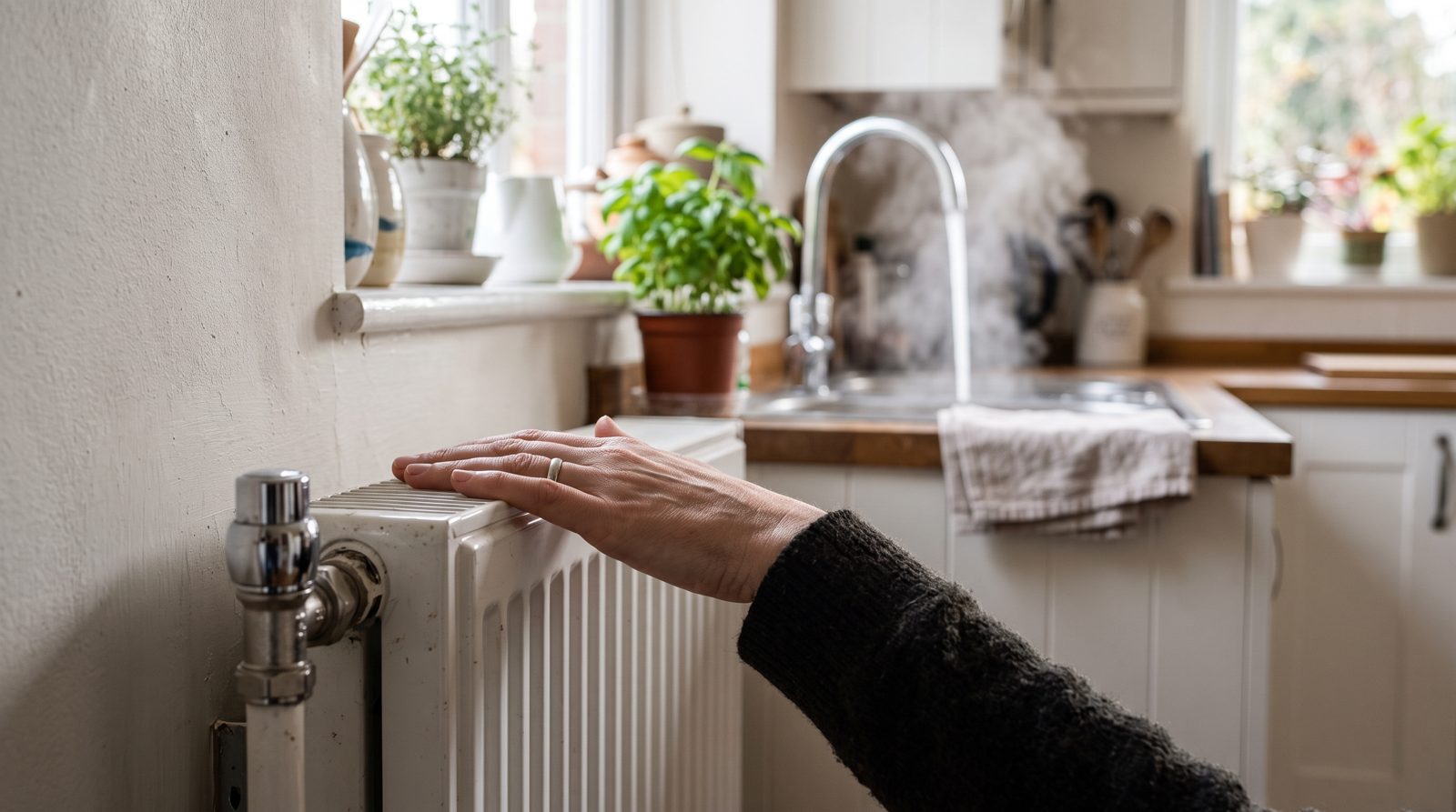 Hot water running but the radiator stays cold