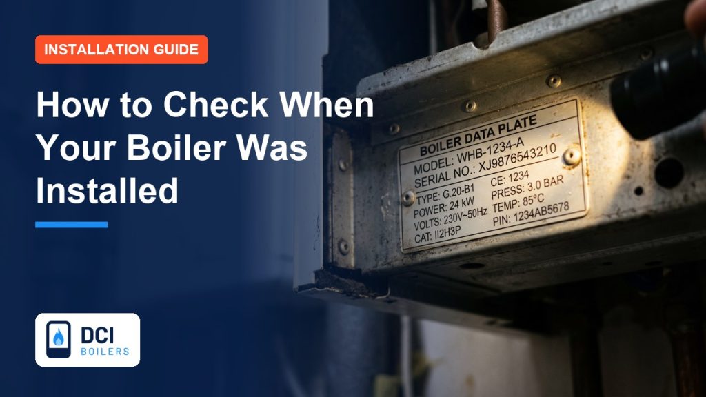 How to Check When Your Boiler Was Installed - DCI Boilers guide