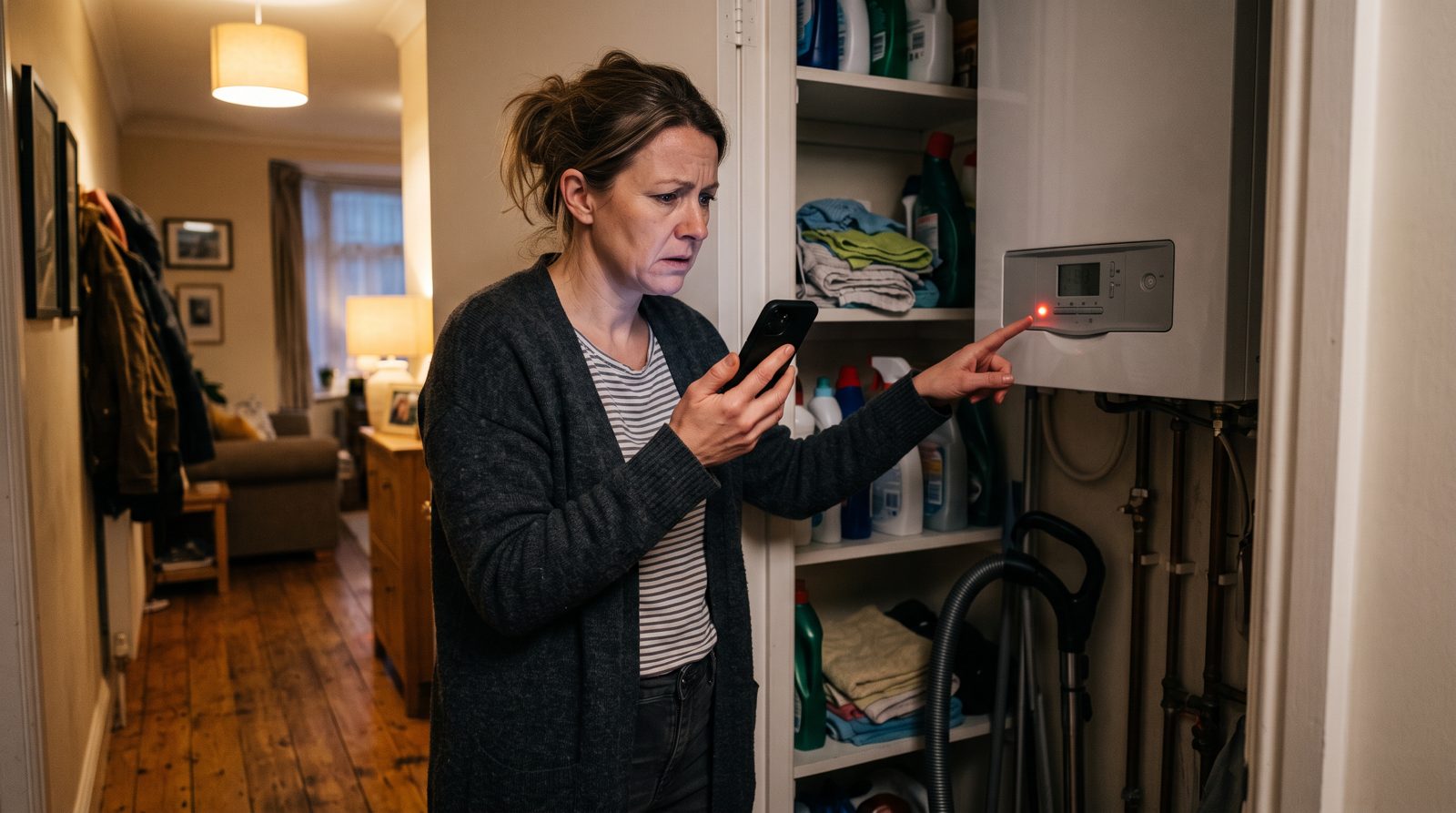 Homeowner facing a repeated boiler fault code